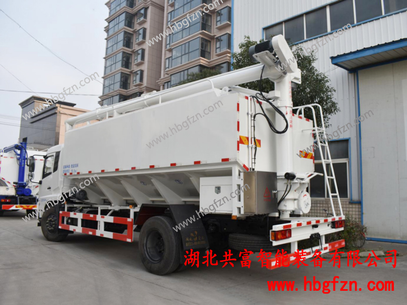 东风天锦20方液压散装饲料运输车