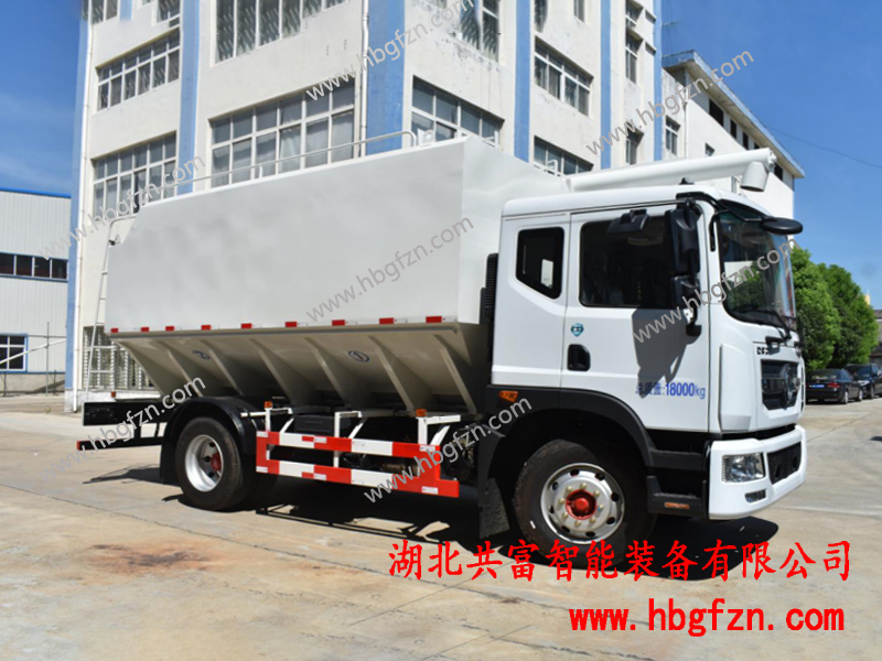 东风福瑞卡12方液压散装饲料运输车